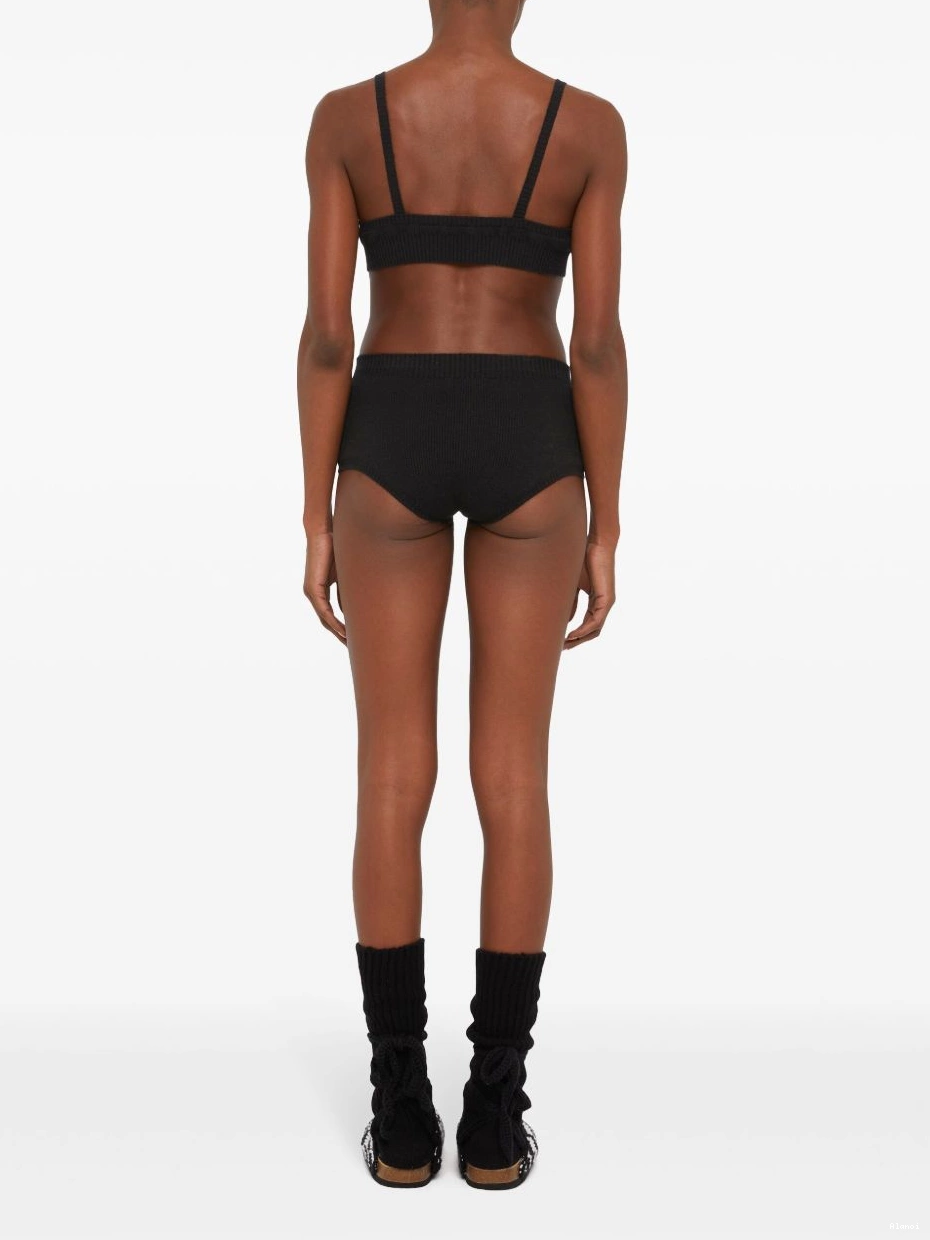 Affordable cashmere v-neck Alanui bralette Women 0807